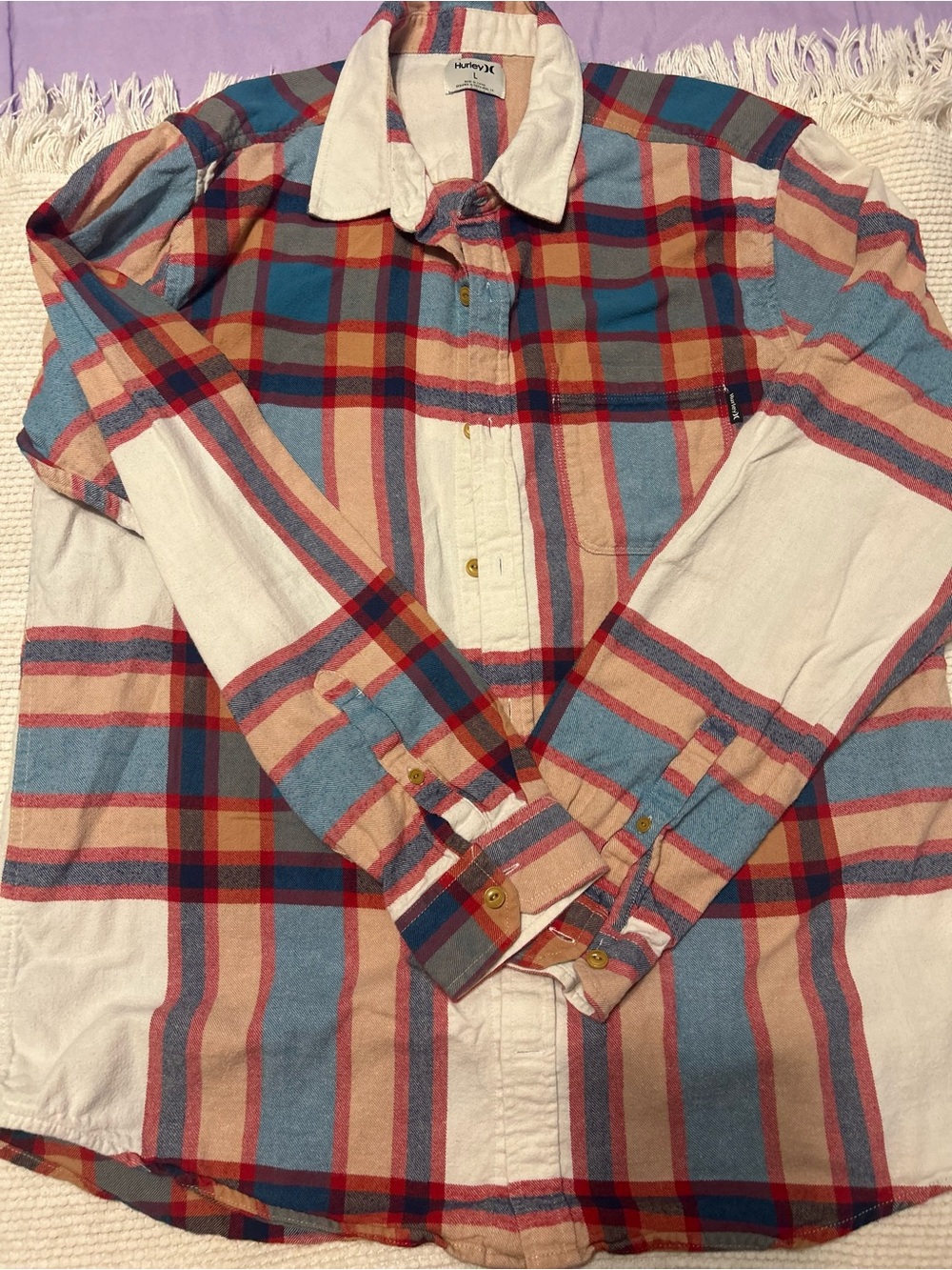Hurley Multicolor Plaid Button-Down Shirt